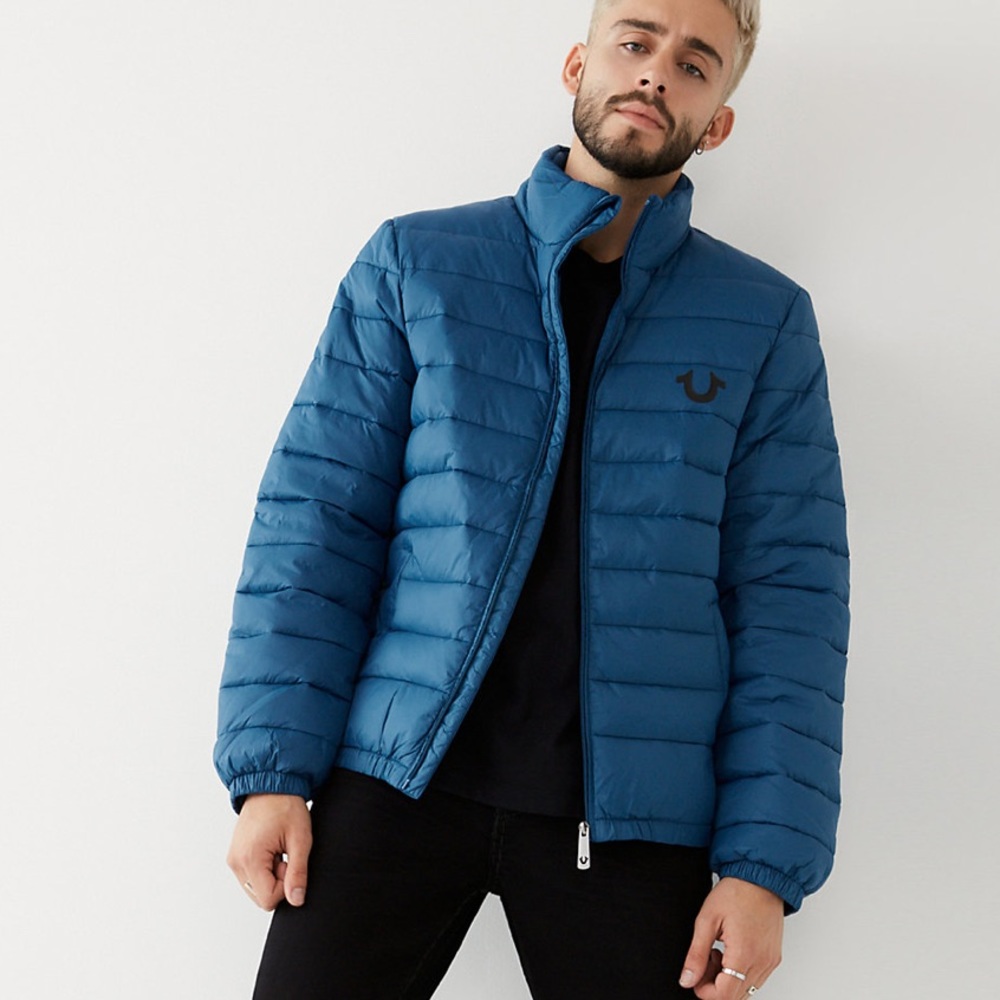 TRUE RELIGION WARM SLIM PUFFER JACKET